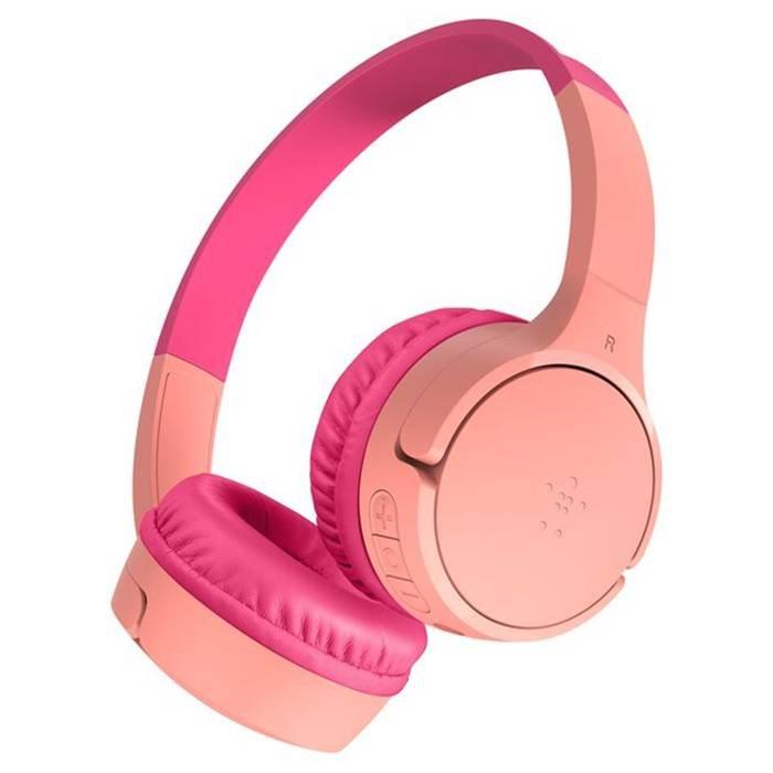 

Belkin soundform mini wireless on-ear kids headphones - pink