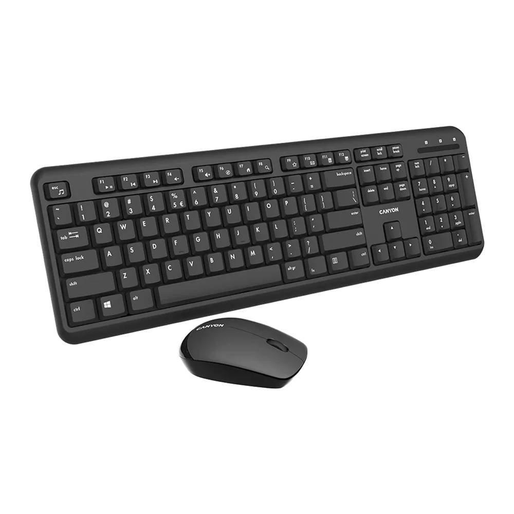 

Canyon wireless mouse & ar keyboard set, cns-hsetw02-ar- black