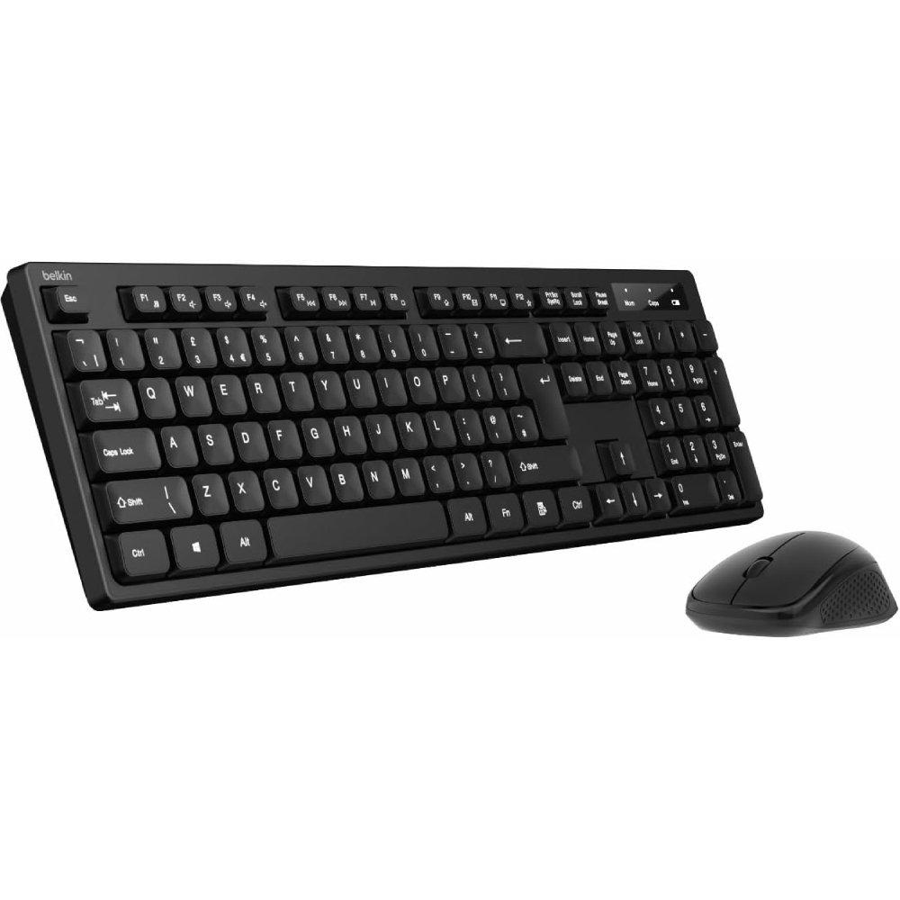 

Belkin wireless keyboard and mouse with usb-a receiver bbz010ar black