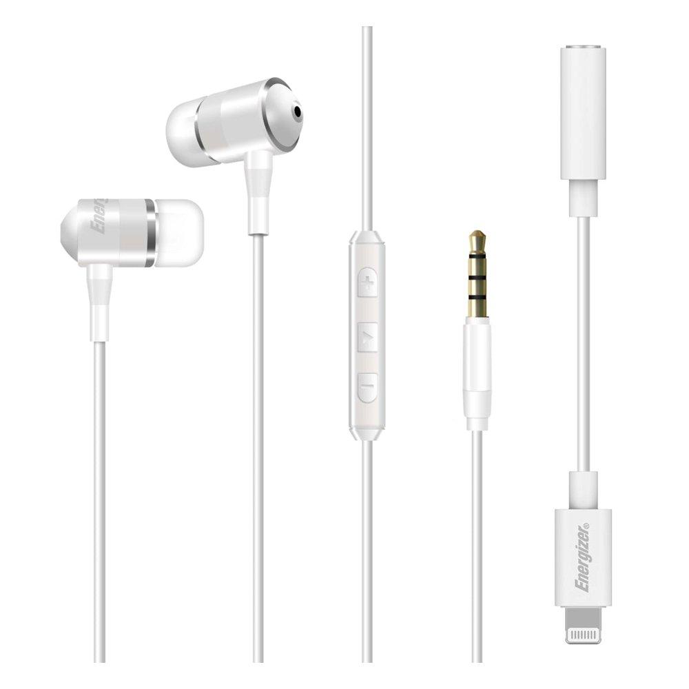 

Energizer wired uic30 lightning earphones, engz-uil35wh2 – white