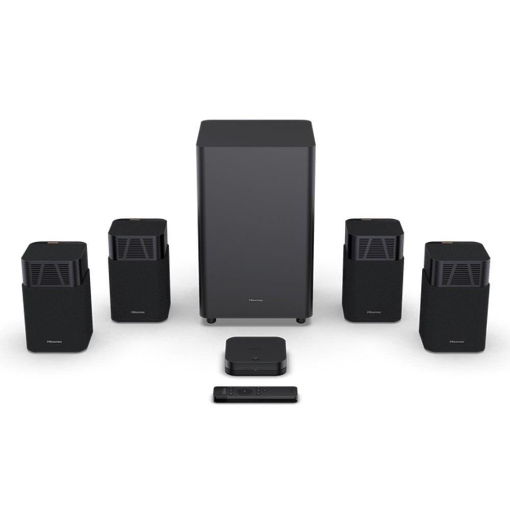 

Hisense ht saturn 4. 1. 2 ch sound bar with wireless subwoofer & satellite speakers...