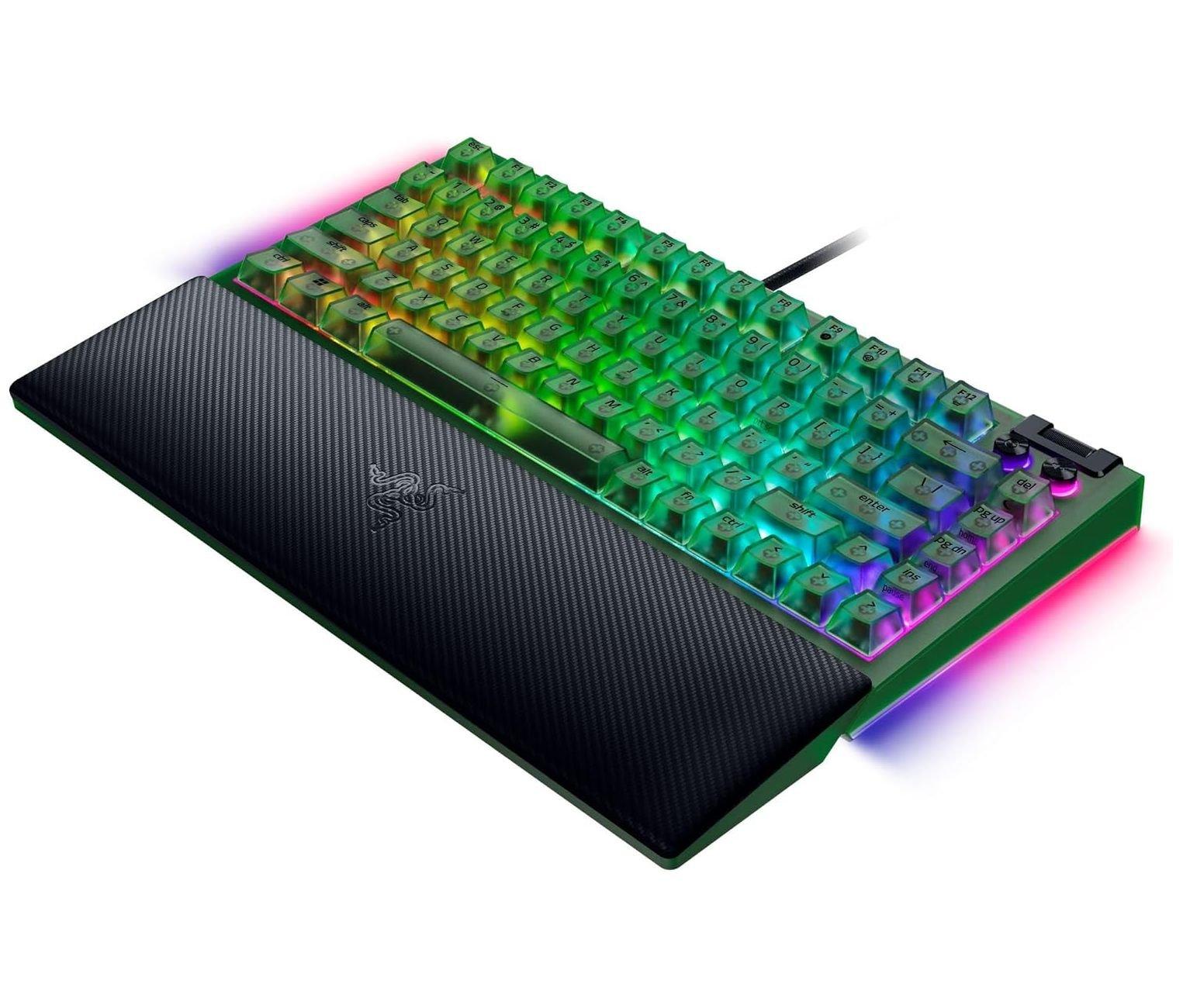 

Razer blackwidow v4 mechanical gaming keyboard, rz03-05003400-r3u1 - phantom green