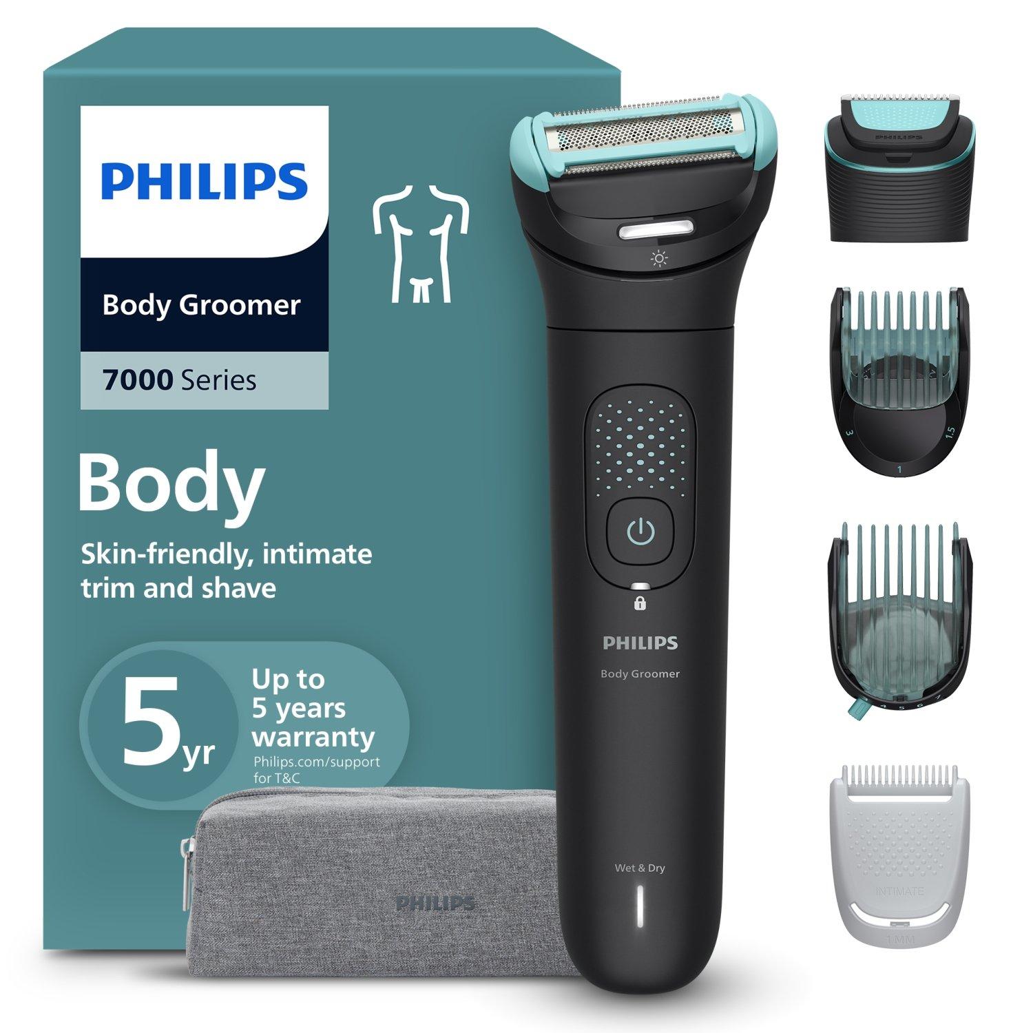 

Philips body groomer bg7470/15 | trim & shave body hair | wet & dry | flexible ...
