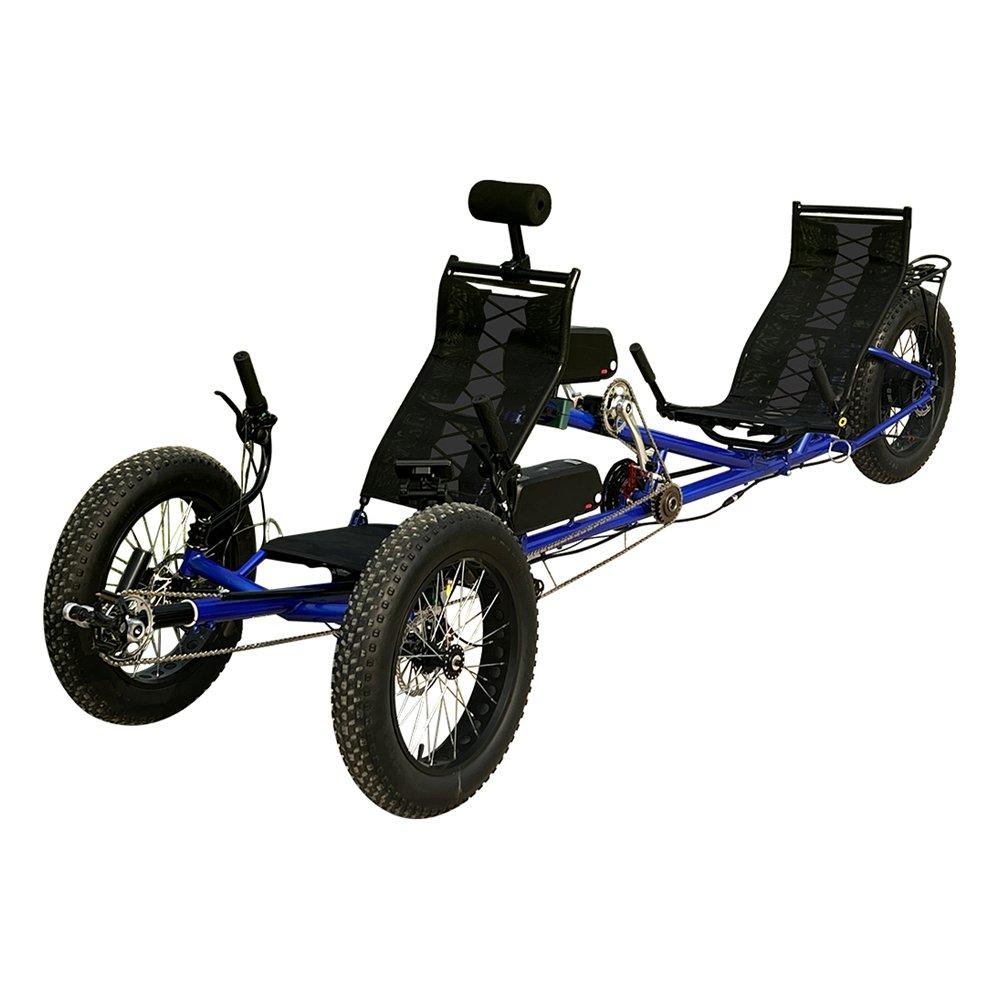 

Pre-order trikexplor tandem recumbent e-bike - black