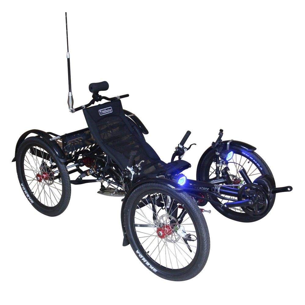 

Pre-order trikexplor 4wd sport utility quad e-bike - black