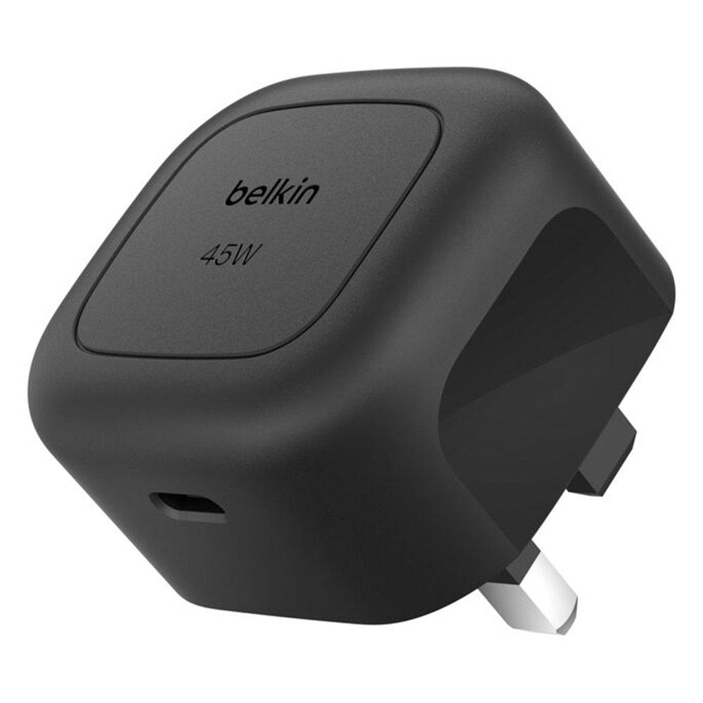 

Belkin 45w usb-c wall charger, wca013mybk - black