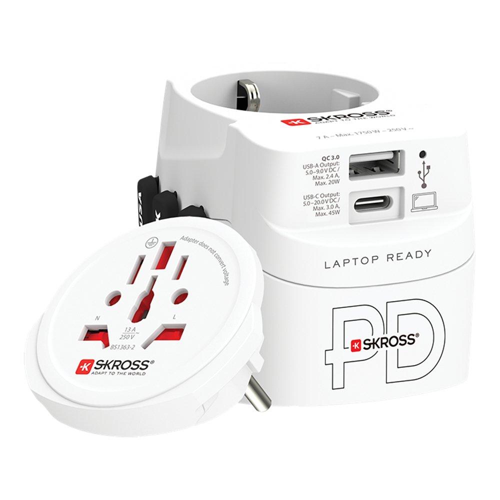 

Skross pro light usb ac45pd travel adapter, 1302474 – white