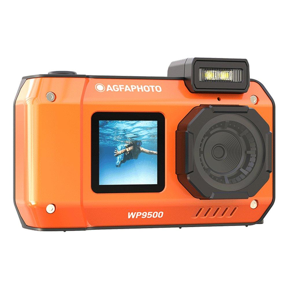 

Agfa 24mp 4k waterproof digital camera, wp9500og – orange