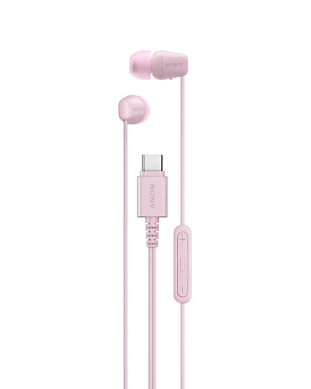 

Sony ier-ex15c earphones, usb-c, wired, ier-ex15c/pz - pink