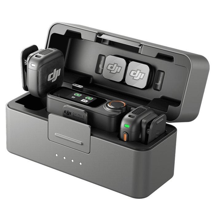 

Dji mic 3 with 2 tx + 1 rx + charging case, dji-mic300 - black