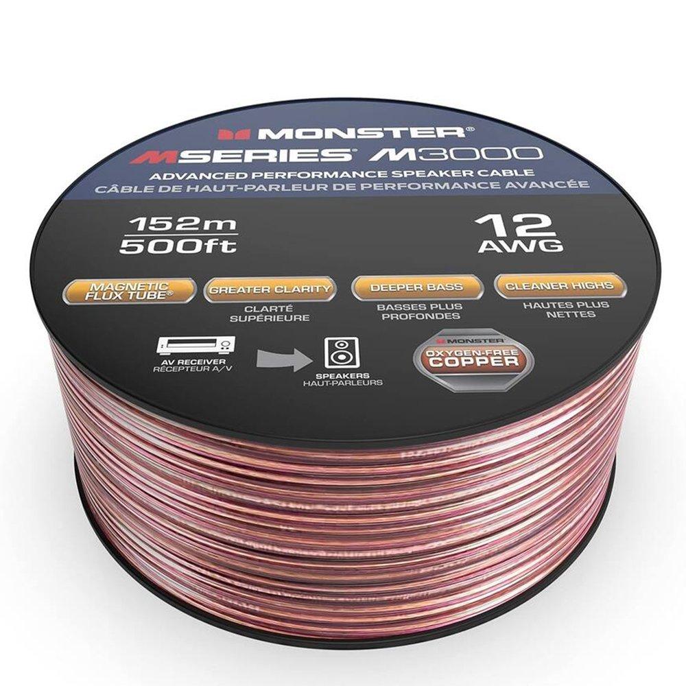 

Monster cable 500ft speaker wire spool - vme30012