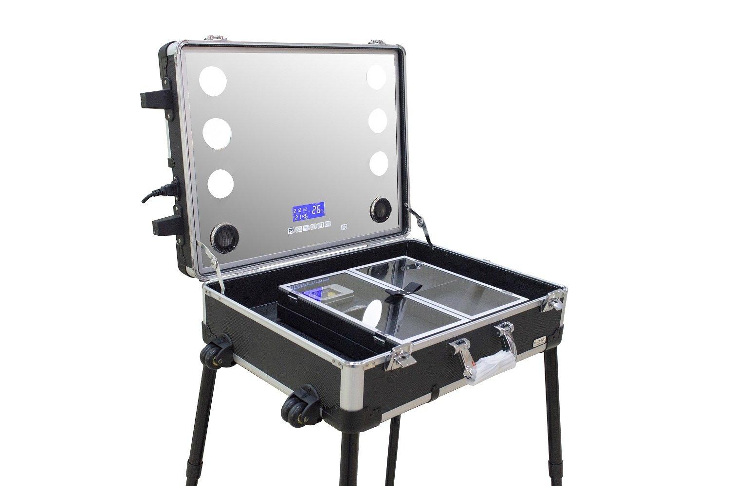 

Masters profession make-up portable station black with trolley option (pb7080)