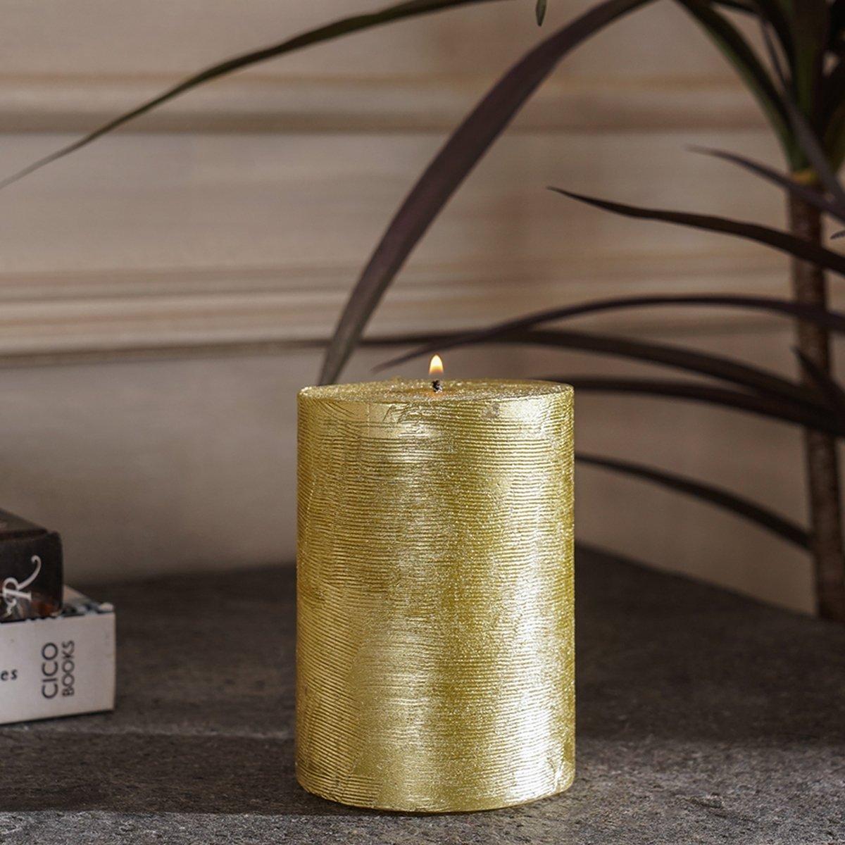 

Diya pillar candle 7. 5 x 10 cm