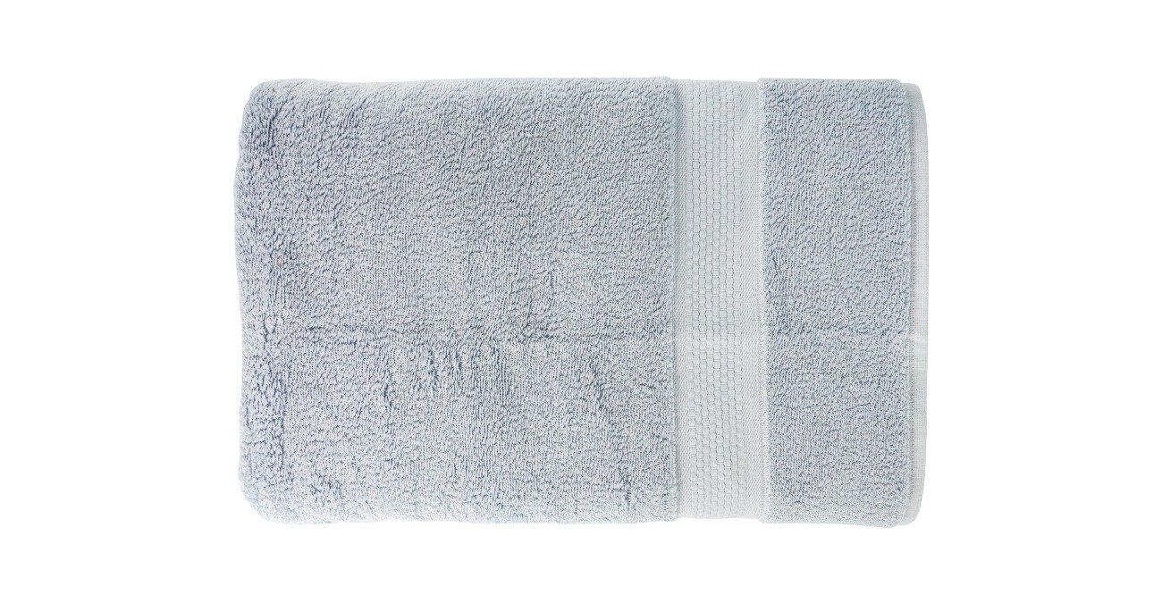 

Real bath towel azure