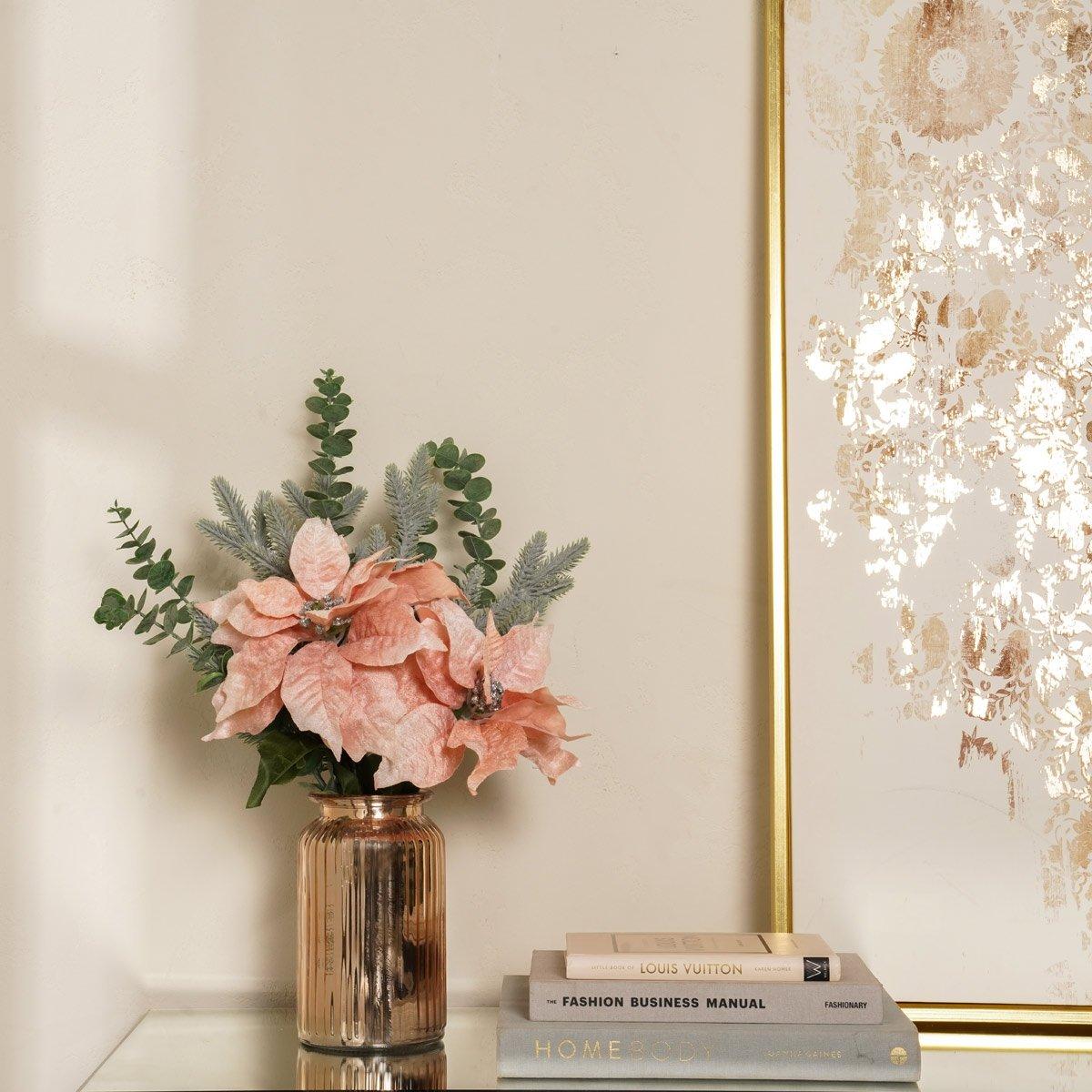 

Poinsettia arrangement pink