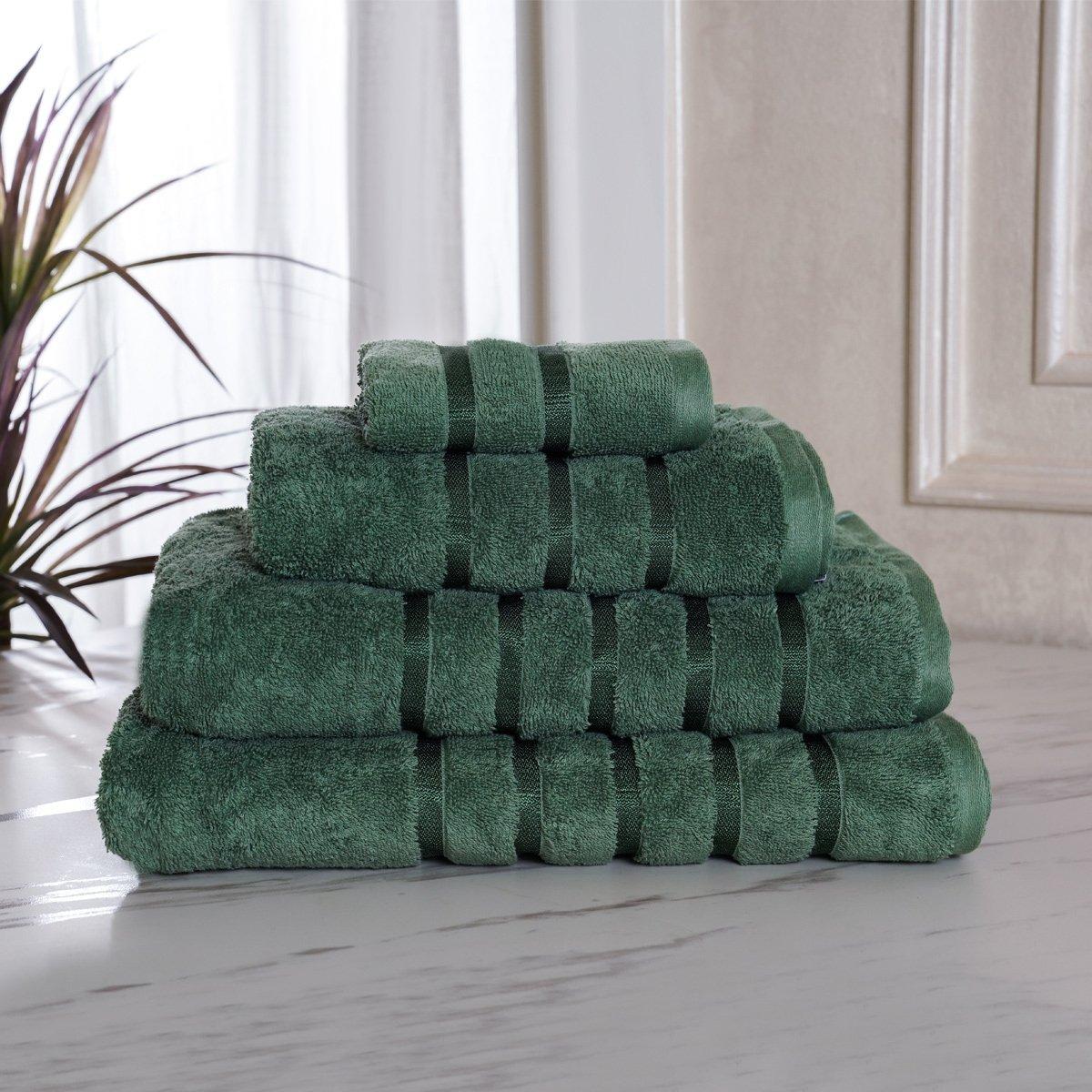 

Lifestyle plain face towel green jade 30x30 cm