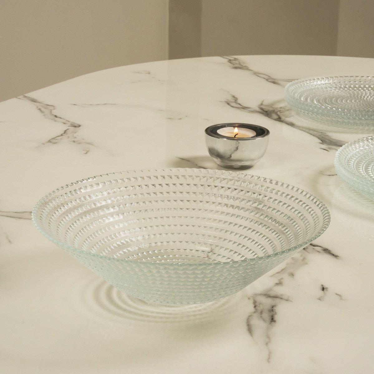 

Square footed bowl clear 30. 8x14 cm