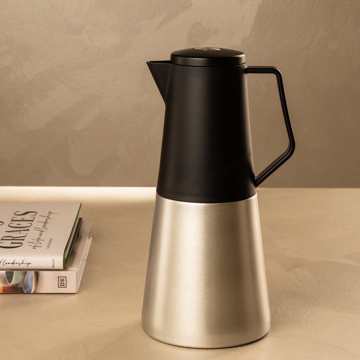 

Athens stainless steel tea server black/silver 1. 2 litre