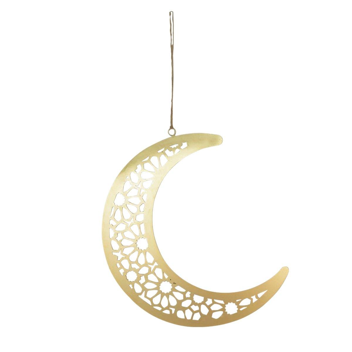 

Crescent hilal decoration gold 30x30x0. 2 cm