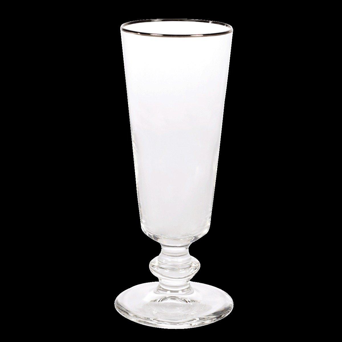 

Arona stem glass with silver rim 180 cc