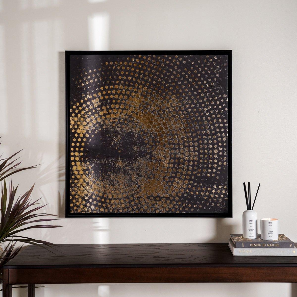 

Riva printed art black 80x80 cm