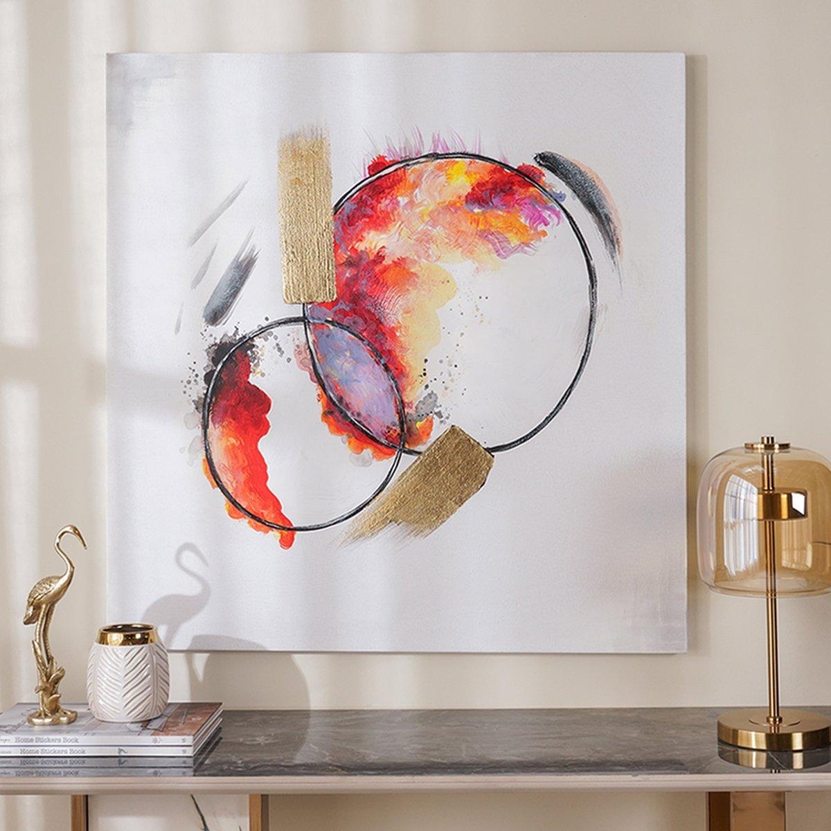 

Circ oil canvas multi 100x100 cm