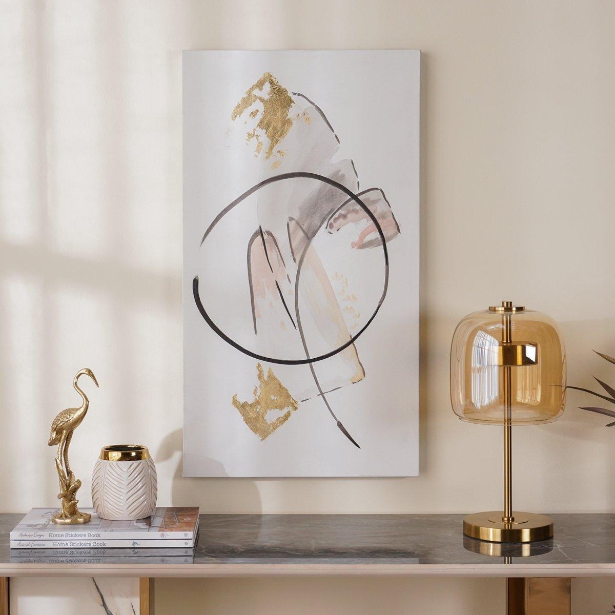 

Scrib oil canvas black 50x90 cm