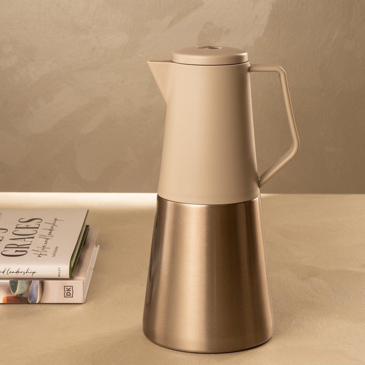 

Athens stainless steel tea server beige 1. 2 litre