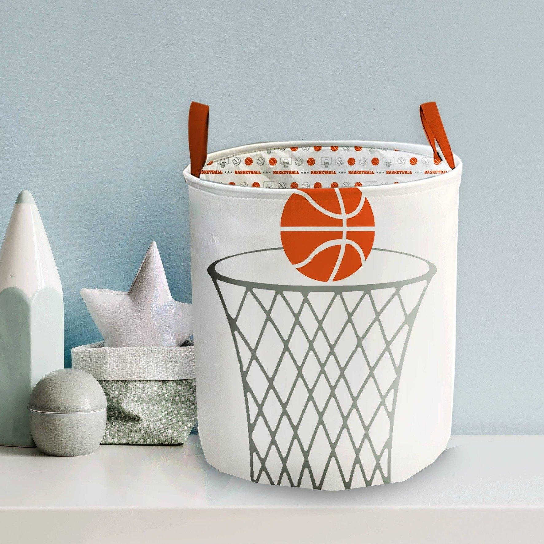 

Basketball laundry hamper white h50 cm