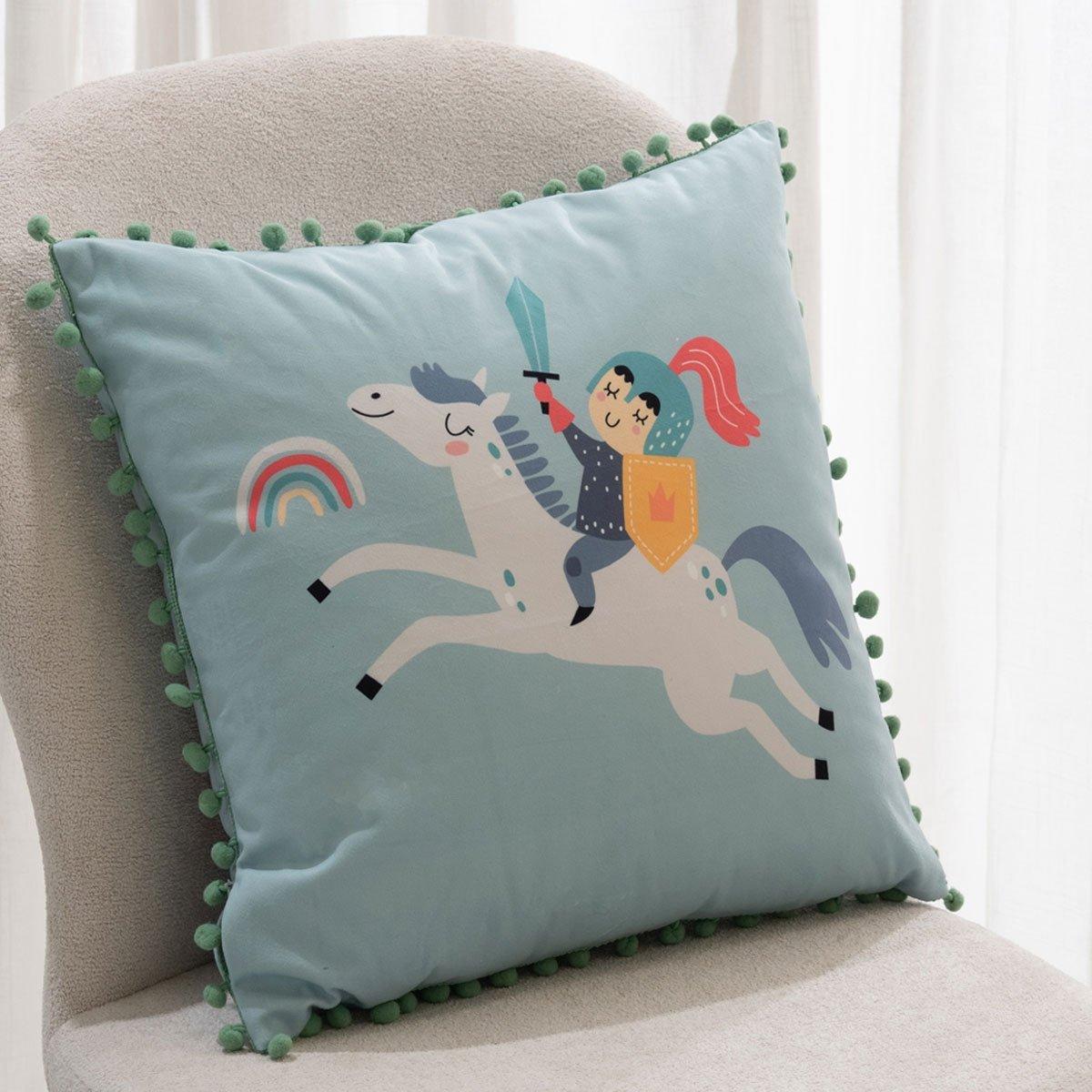 

Knight kids cushion blue 40x40 cm