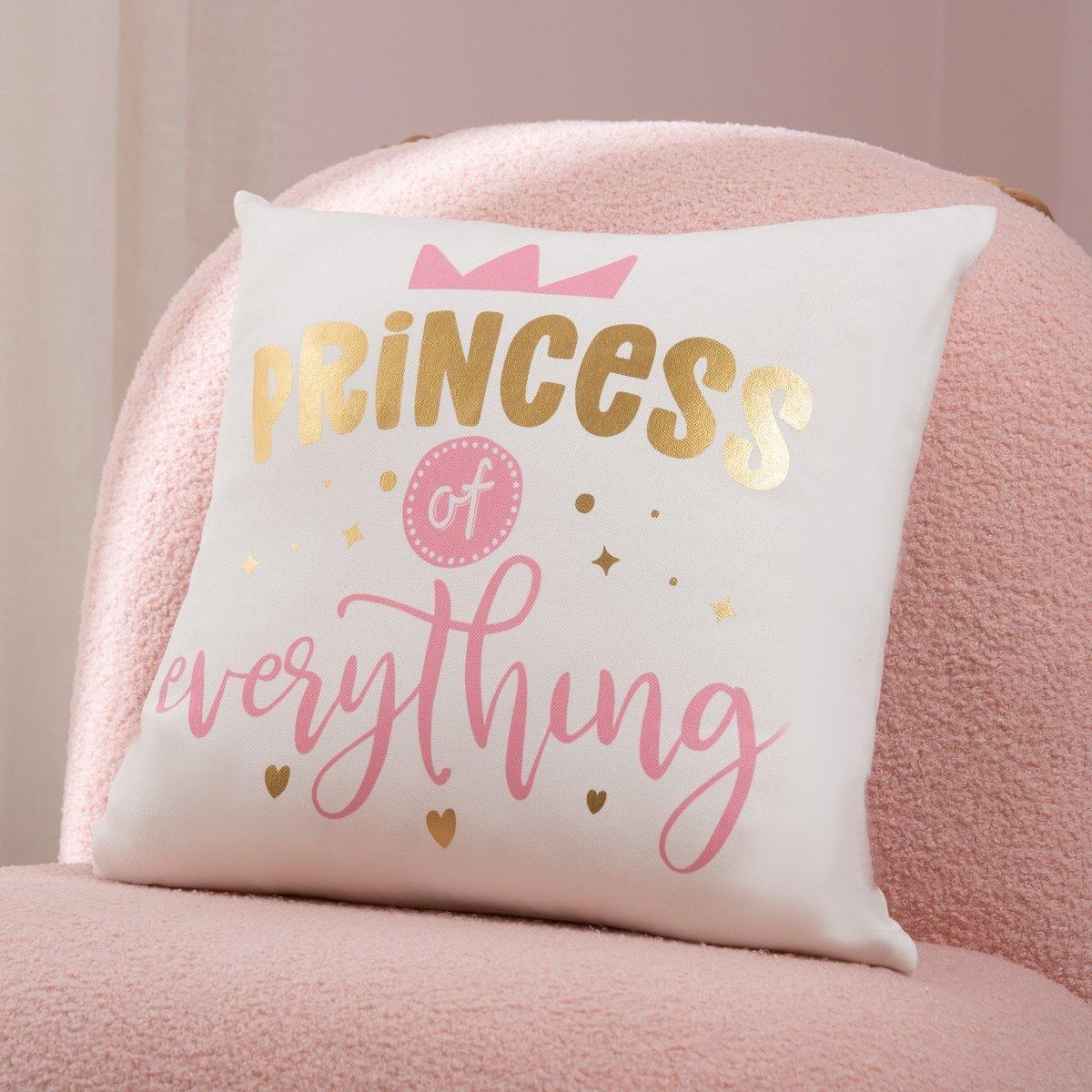

Princess kids cushion white 40x40 cm