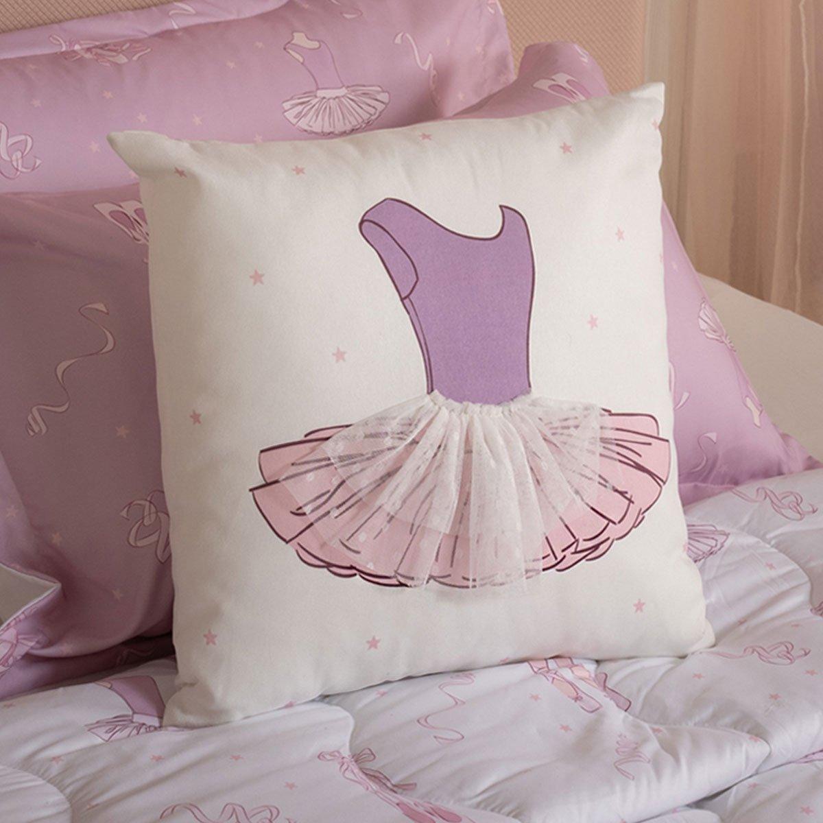 

Ballet dress kids cushion white 40x40 cm