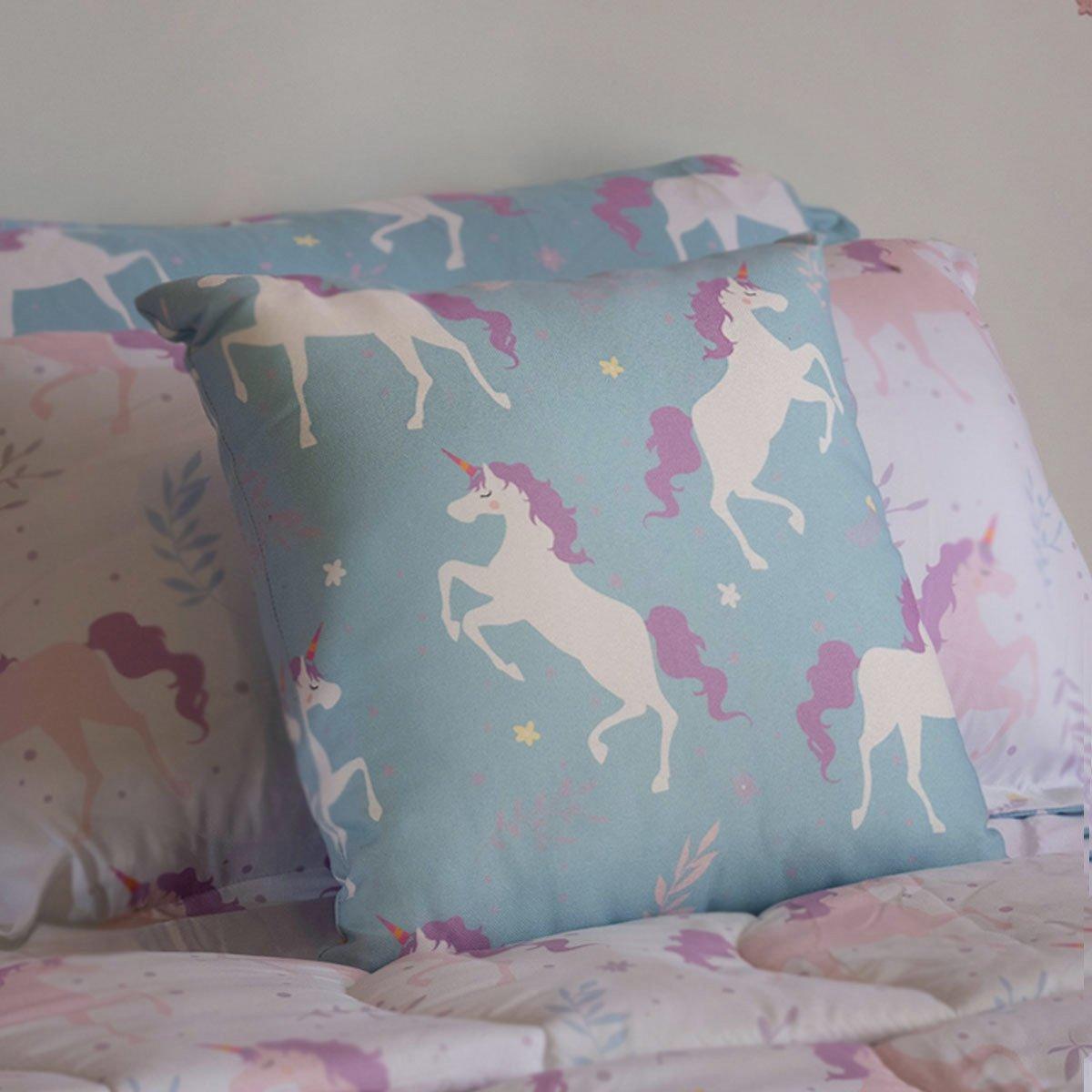 

Unicorn kids cushion blue 40x40 cm
