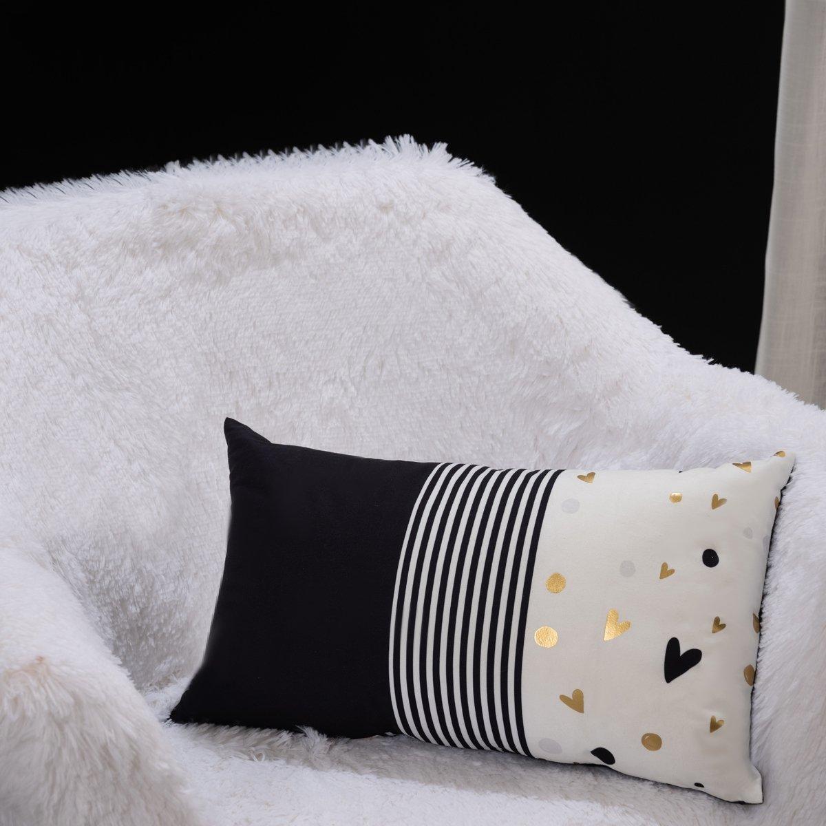 

Beauty sleep kids cushion black & white 30x50 cm