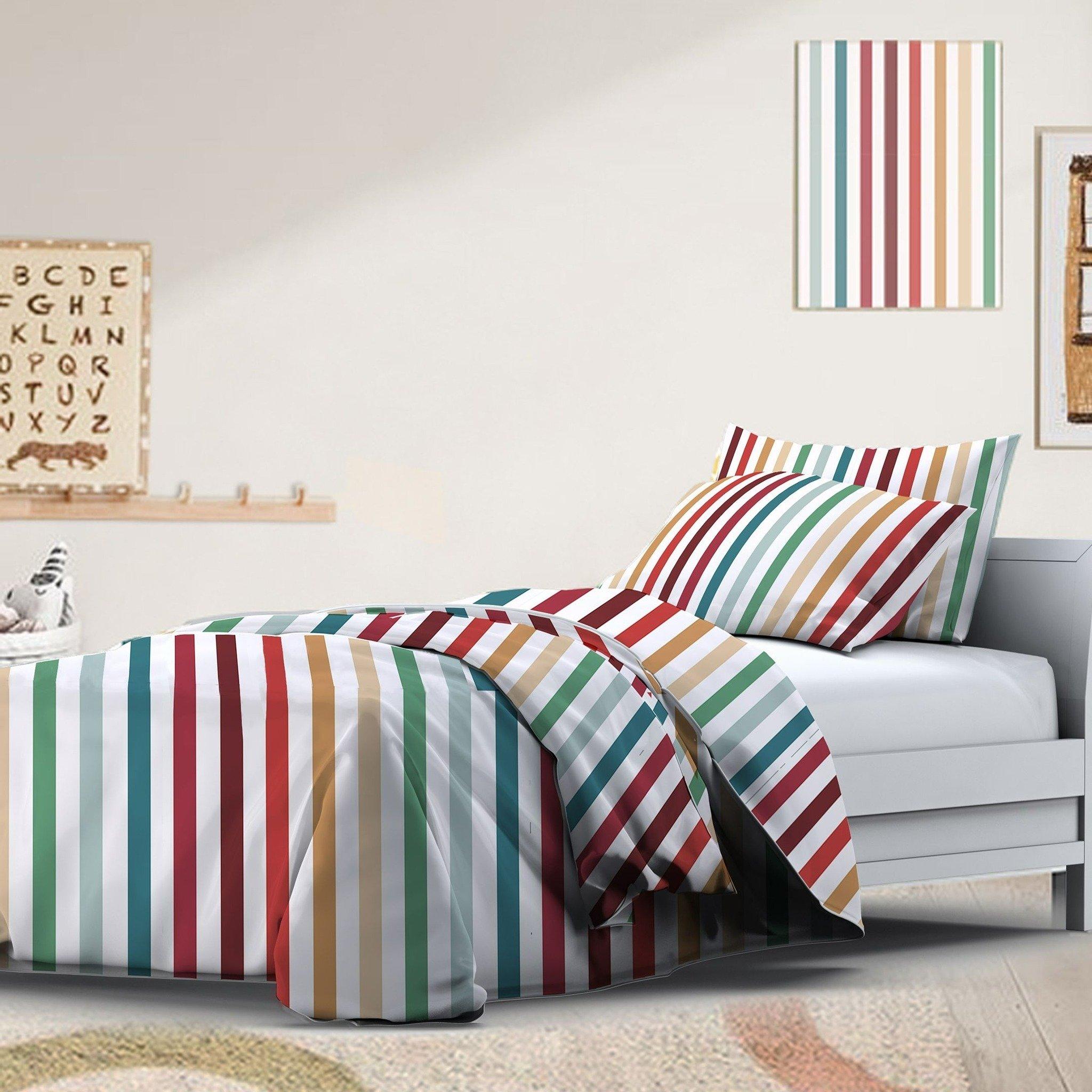 

Stripe comforter set multi 180x220 cm