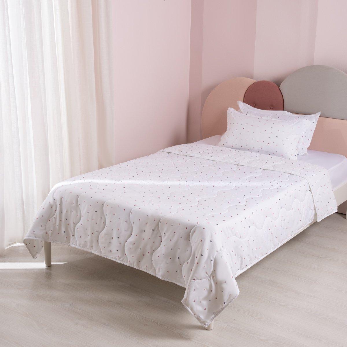 

Triangle kids comforter set white 180x220 cm