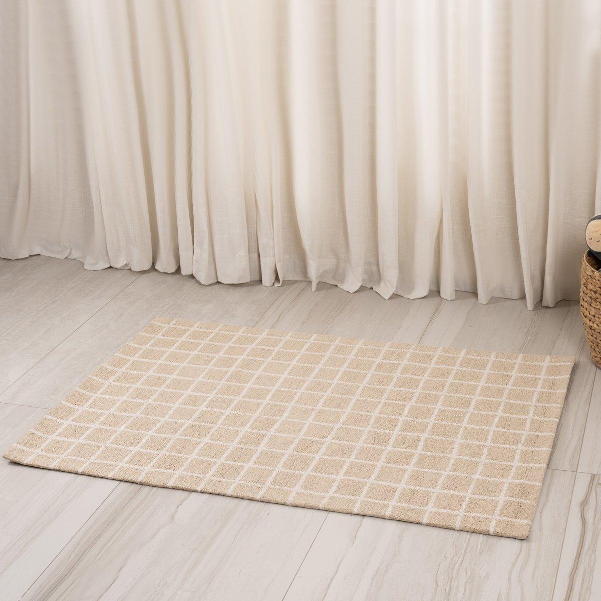 

Grid rug beige 100x150 cm