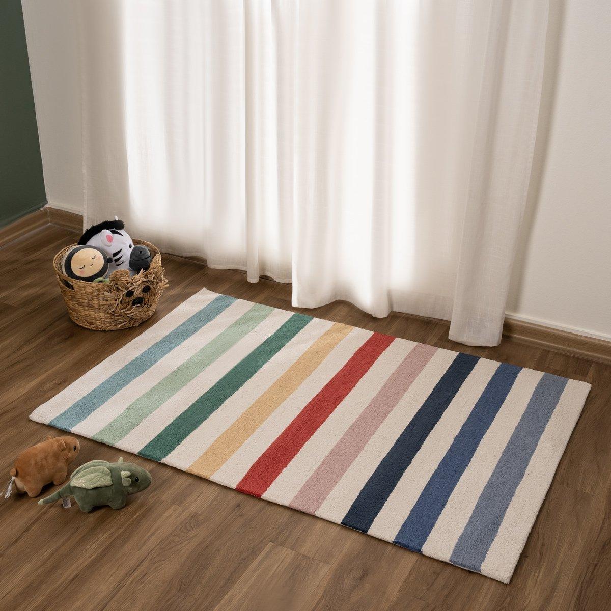 

Stripe rug multi 100x150 cm