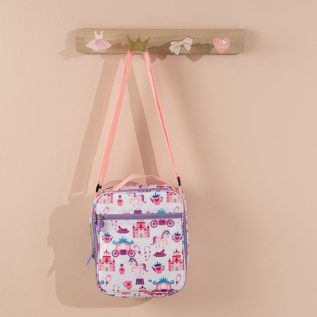 

Princess kids lunch bag purple 21x8. 5x25 cm