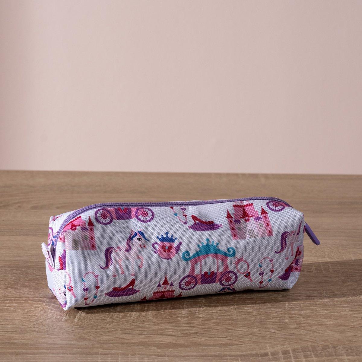 

Princess kids pencil case purple 17x13x17 cm