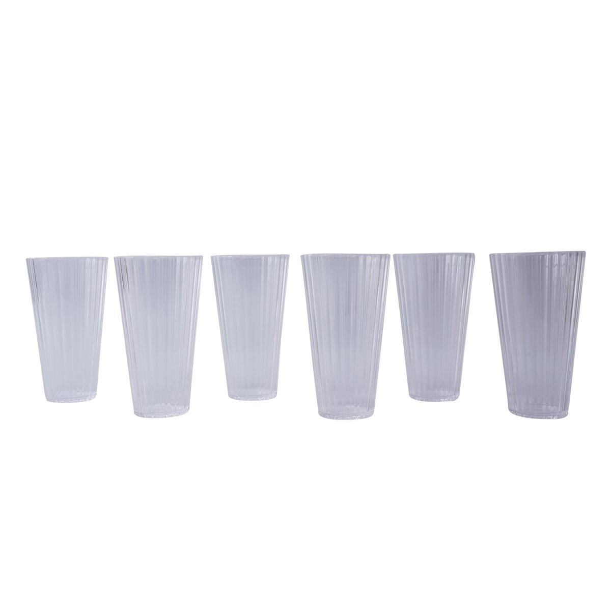 

Shio acrylic glass set of 6pcs clear 9x16. 5 cm