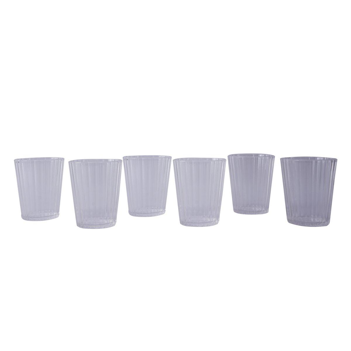 

Shio acrylic tumbler set of 6pcs clear 9x16. 5 cm