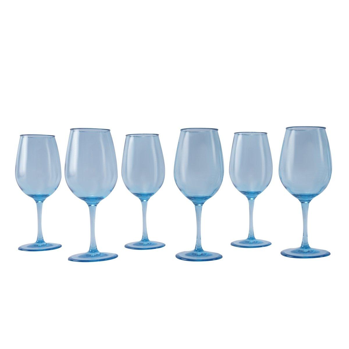 

Anatolia acrylic stem glass set of 6pcs blue 7. 4x19 cm