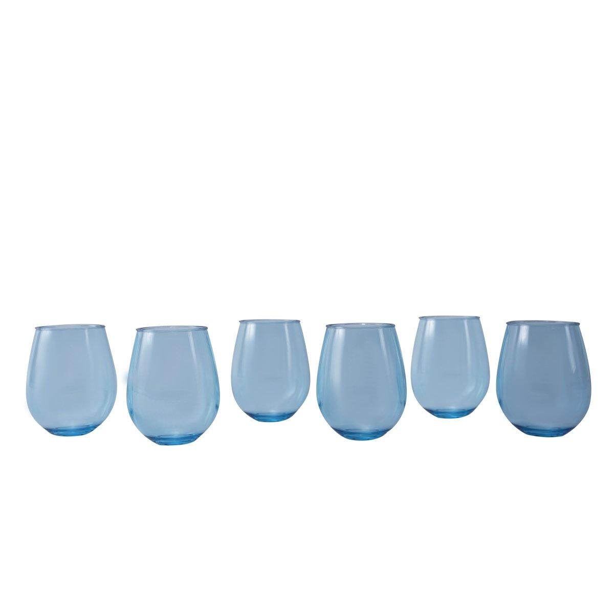 

Anatolia acrylic glass set of 6pcs blue 8. 2x11. 6 cm