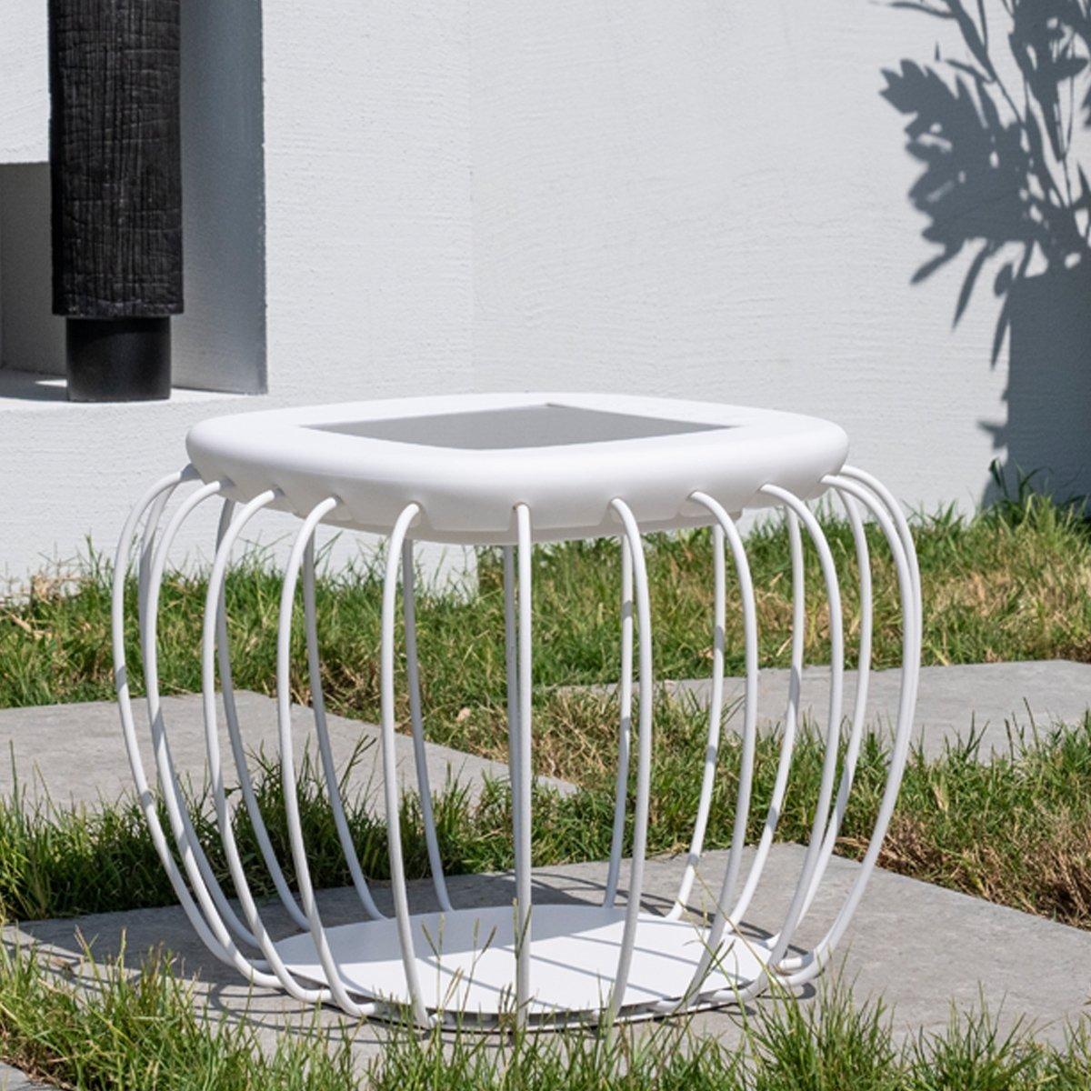 

Cage solar lantern white 40x40x31 cm