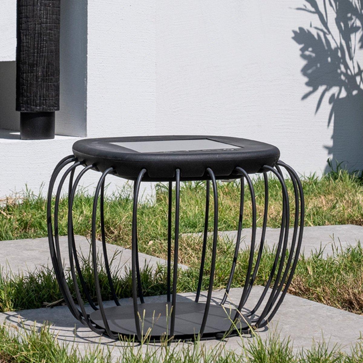 

Cage solar lantern black 40x40x31 cm