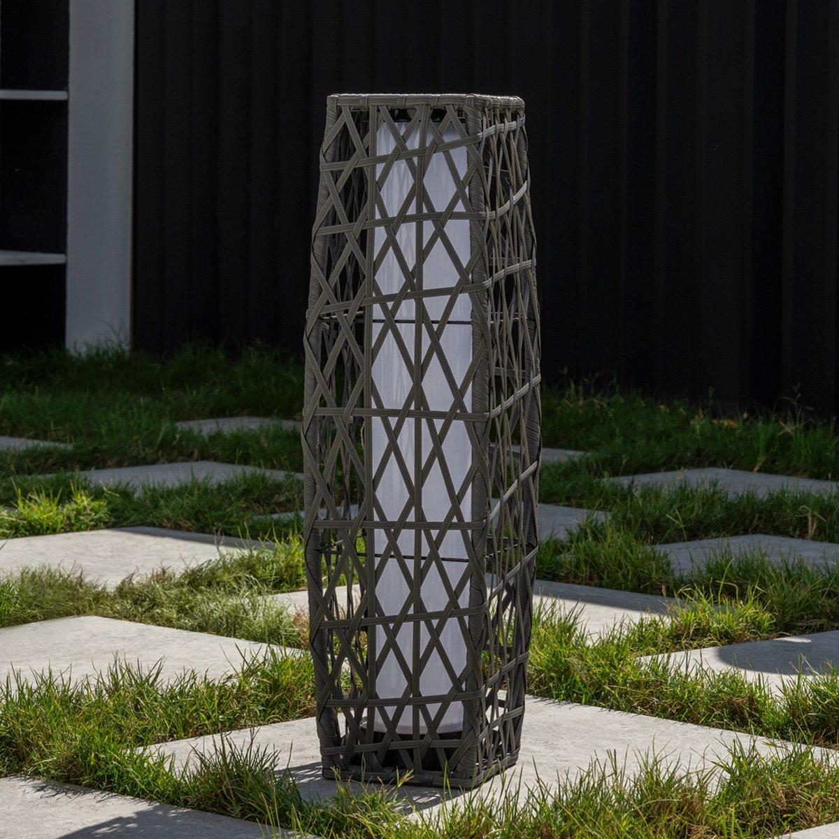 

Monte led lantern grey 16x19x68 cm