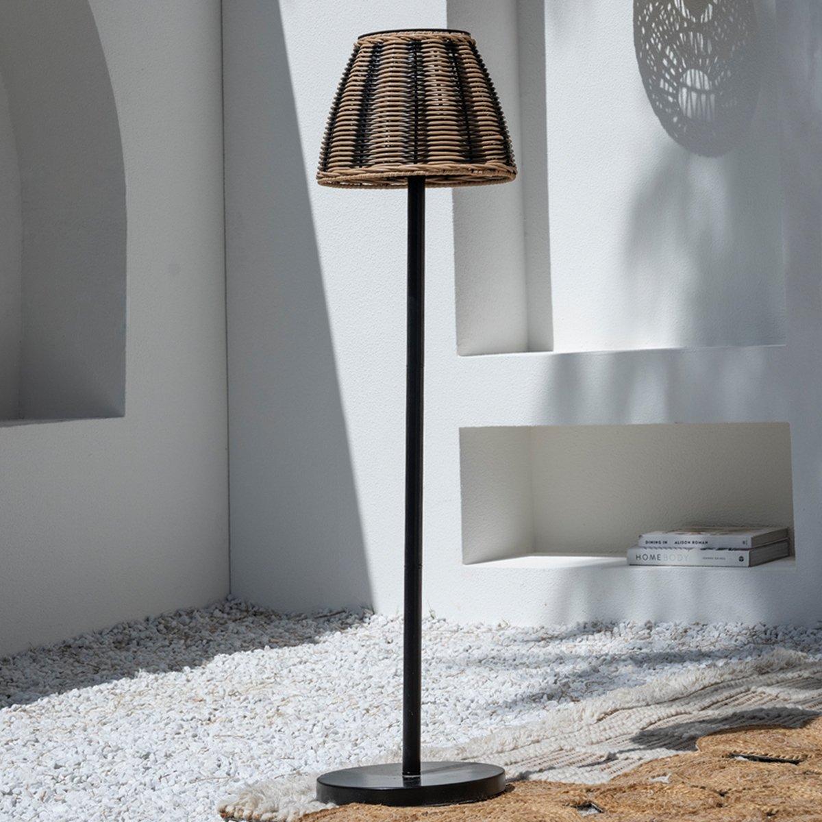 

Monte led table lamp natural/black 28x28x102 cm