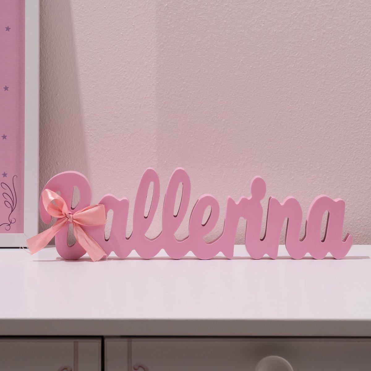 

Ballet kids table decor purple 34x10x2 cm