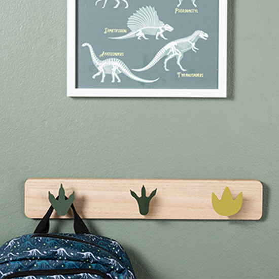 

Dino kids hooks green 45x4. 3x7. 5 cm